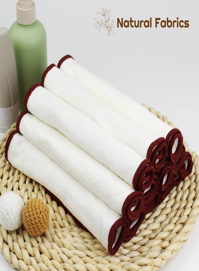 Mama Koala Natural Cloth Baby Wipes, Reusable and Washable Baby Diaper Wipes, Natural Unbleached Baby Face Wipes, 15 Pack with 1 Pcs of Waterproof Pod, 7.8x7.8 Inches - Image 2